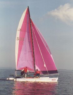 Hobie Cat 21- großer Strand-Katamaran mit Gennaker